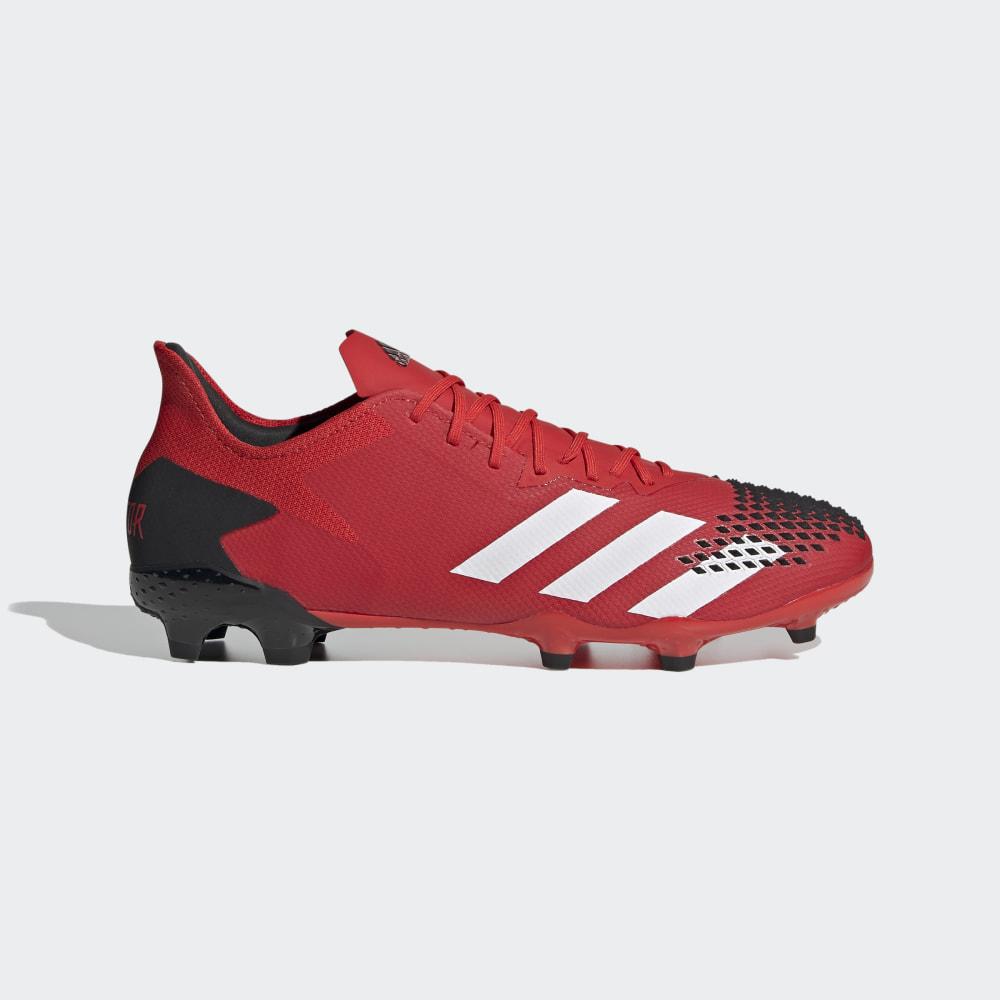 Ghete Fotbal Adidas Predator 20.2 Firm Ground Dama Romania - Rosii/Albi/Negrii EE9553